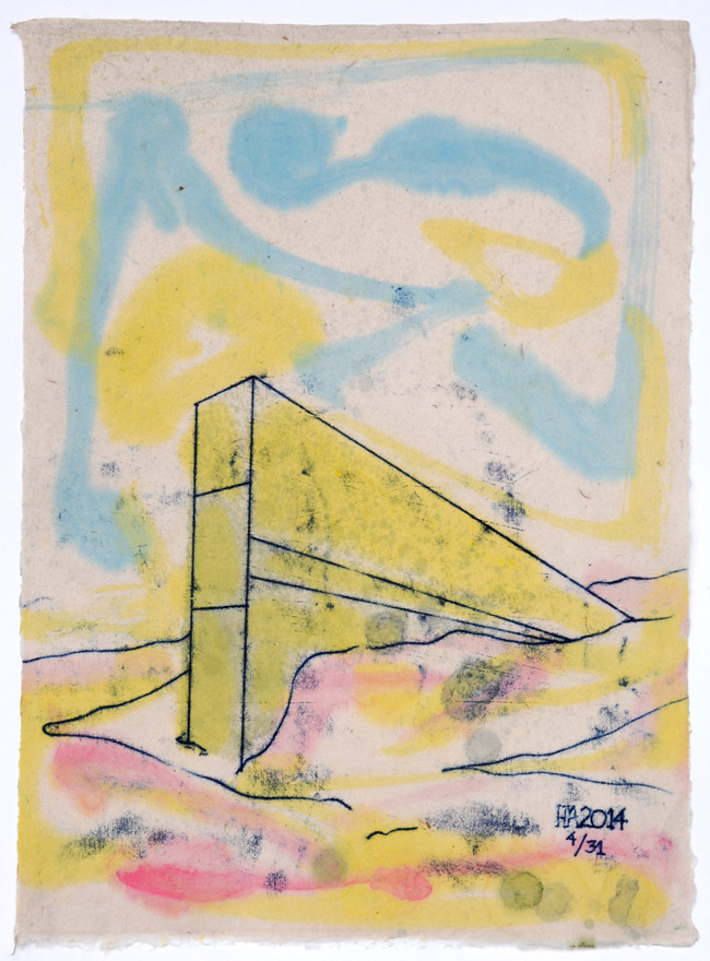 Global Seed Vault, Svalbard Monoprint 4/31